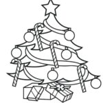 Desenho de Natal para colorir - árvore de Natal