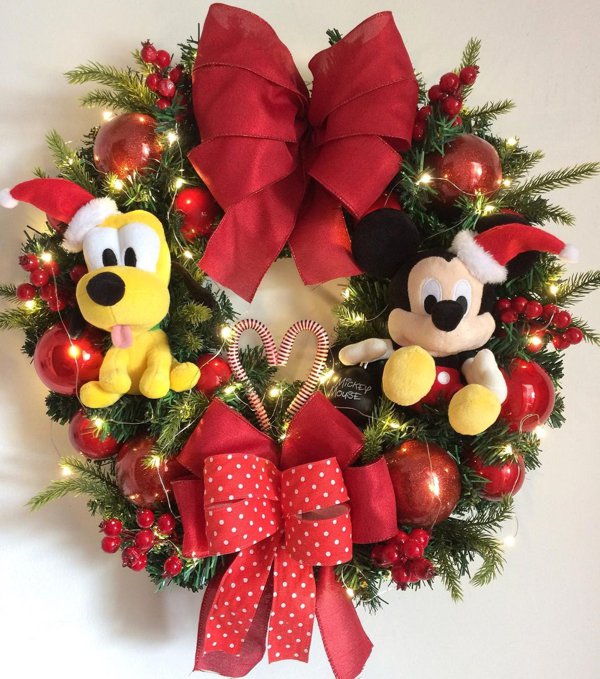 Ideias de guirlandas de natal com Mickey Mouse
